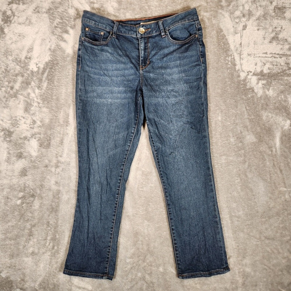DKNY Jeans Women's Capri Size 8‎ 32X25 Dark Blue